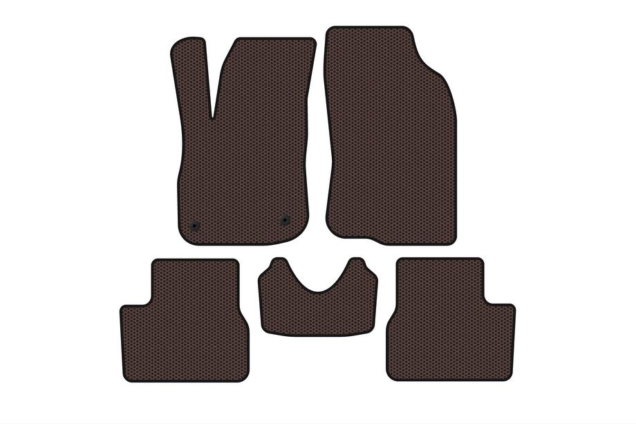 Peugeot 2008 2013-2019 Rubber Floor Mats Carsuit (Brown) Image