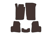 Peugeot 206 1998-2024 Rubber Floor Mats Carsuit (1998-2009, Brown) photo 1