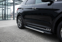 Hyundai Santa Fe 3 2012-2018 Side Steps RedLine V1 (2 pcs, Aluminum) photo 1