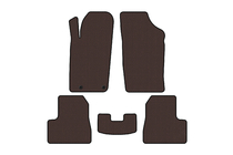 Peugeot 206 1998-2024 Rubber Floor Mats Carsuit (2009-2013, Brown) photo 1