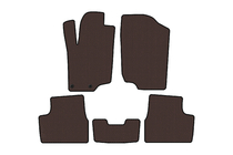 Peugeot 207 2006–2014 Rubber floor mats Carsuit (HB, 5-door, brown) photo 1
