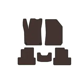 Rubber Floor Mats Carsuit (Brown) photo 1