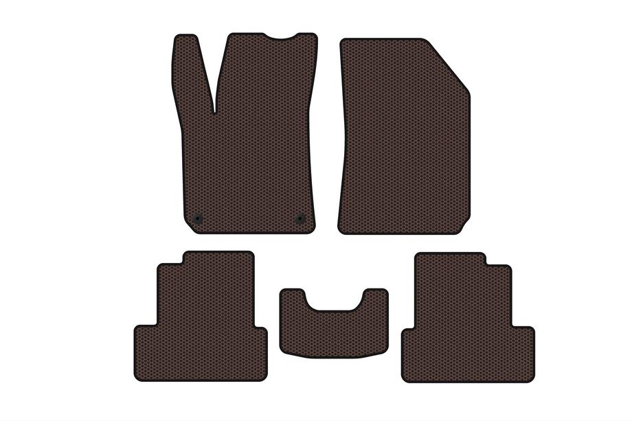 Peugeot 308 2014-2021 Rubber floor mats Carsuit (Brown, HB) Photo 1