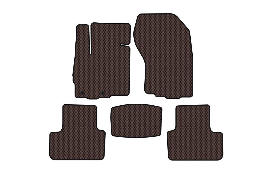 Peugeot 4008 2012-2017 Rubber Floor Mats Carsuit (Brown) Photo 1