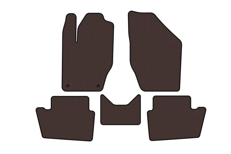 Peugeot 408 2010-2018 Rubber Floor Mats Carsuit (Brown) Image