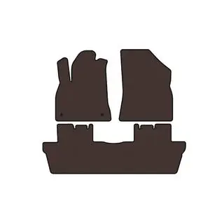 Rubber Floor Mats Carsuit (Brown) photo 1