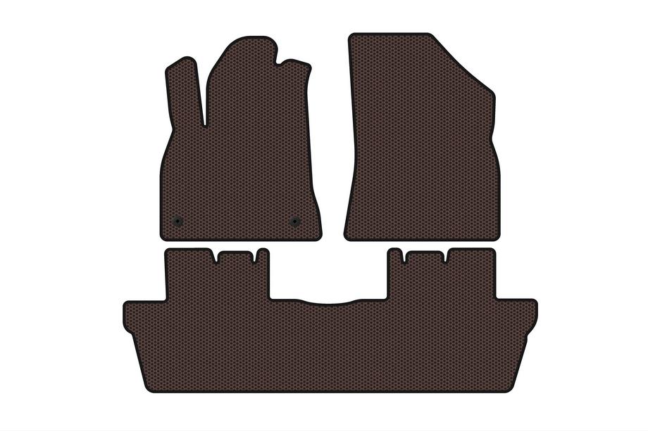Peugeot 5008 2009-2016 Rubber Floor Mats Carsuit (Brown) Image