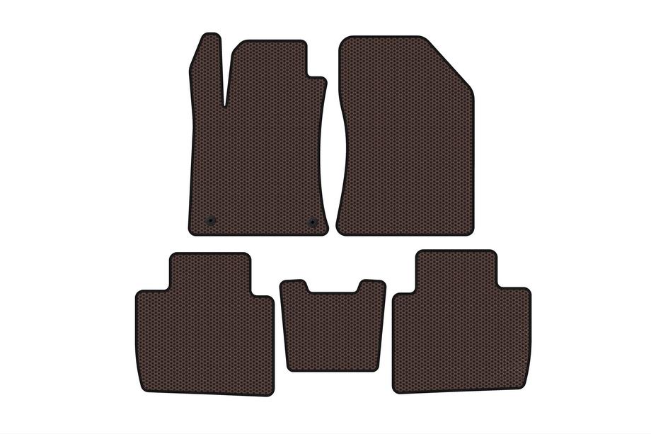 Peugeot 508 2018- Rubber Floor Mats Carsuit (LB, Brown) Image
