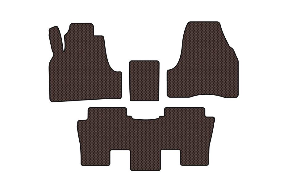 Peugeot 807 2002-2014 Rubber Floor Mats Carsuit (Brown) Image