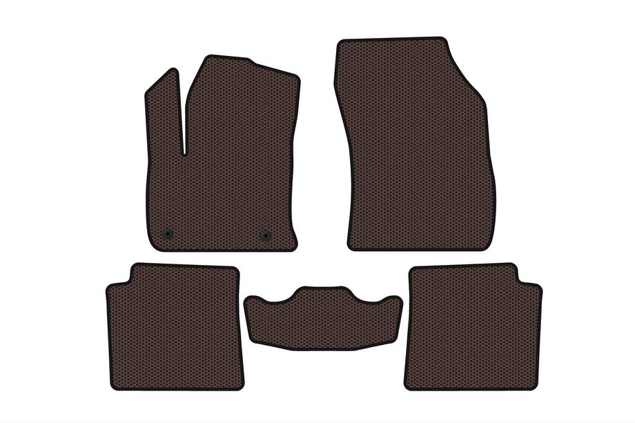 Peugeot 2008 2019- Rubber Floor Mats Carsuit V1 (Electric, Brown) Image