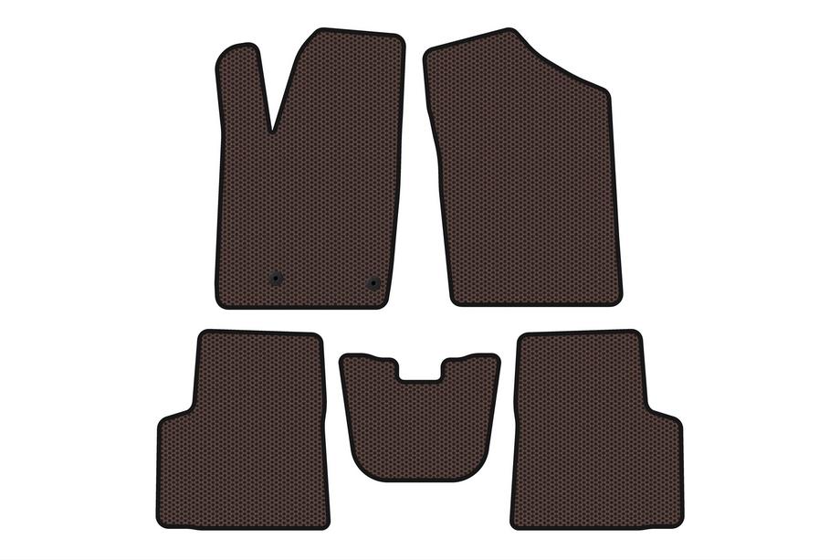 Peugeot Partner 1996-2008 Rubber Floor Mats Carsuit (Brown) Image