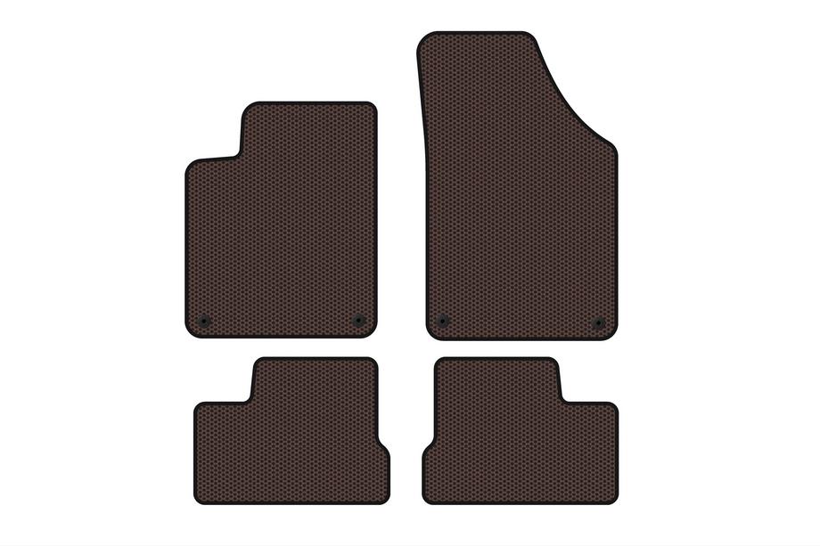 Peugeot RCZ 2010-2015 Rubber Floor Mats Carsuit (Brown) Image