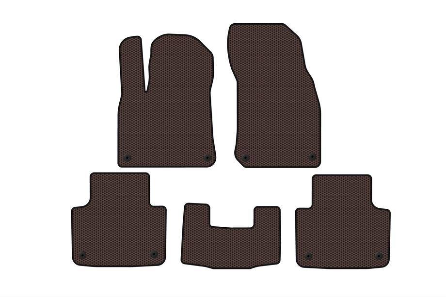 Porsche Cayenne 2018- Rubber Floor Mats Carsuit (Brown) Image