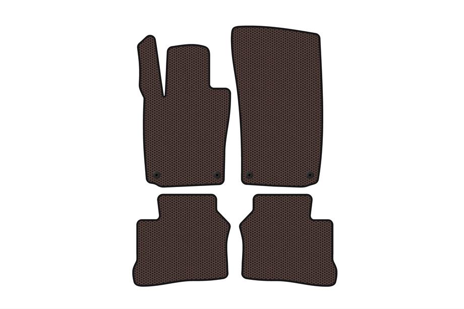 Porsche Panamera 2009-2016 Rubber floor mats Carsuit (2009-2013, Coupe, 4-door, brown) Image