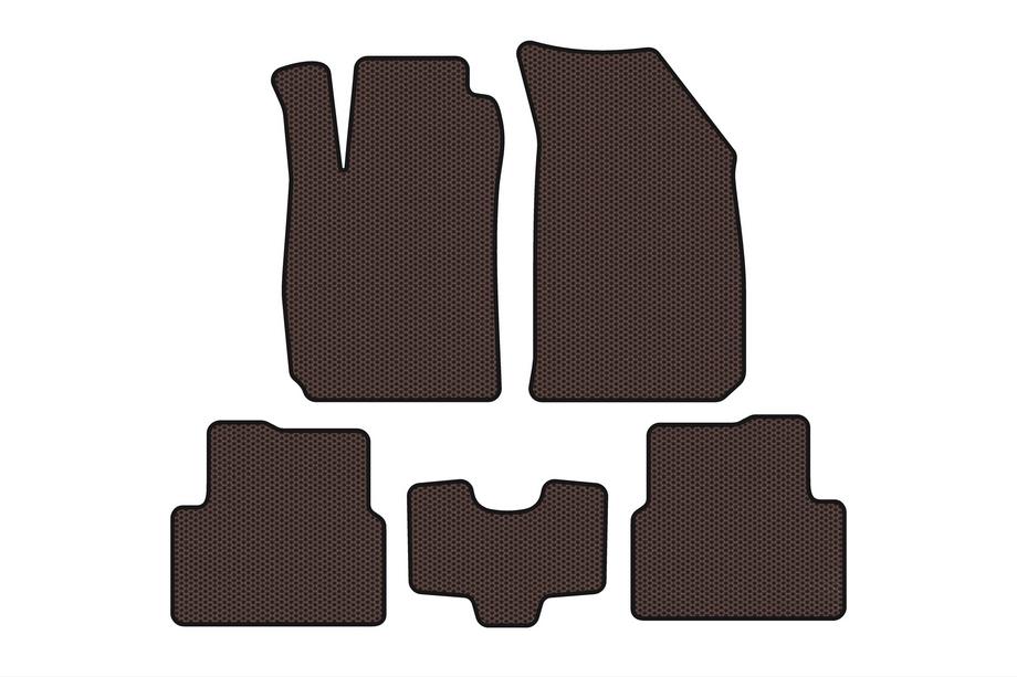 RAVON R4 2016-2020 Rubber Floor Mats Carsuit (SD, Brown) Image