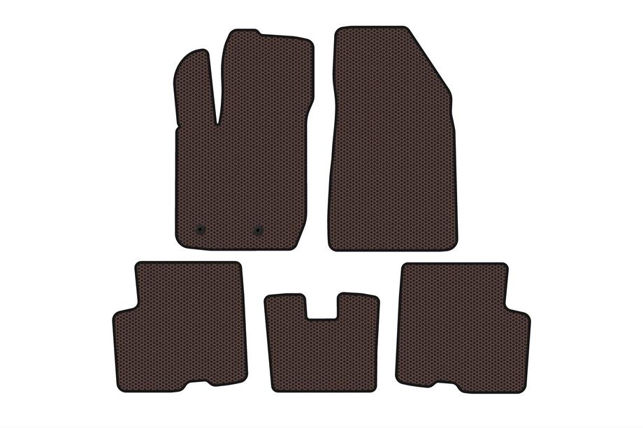 Renault Arkana 2019- Rubber floor mats Carsuit (Front-wheel drive, brown) Image