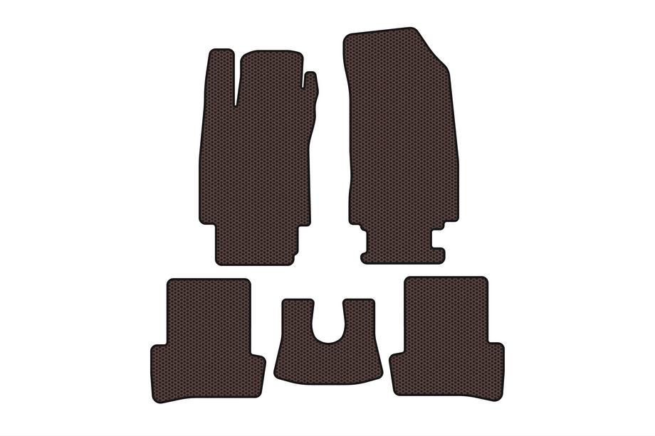 Renault Clio III 2005-2012 Rubber Floor Mats Carsuit (Brown) Photo 1