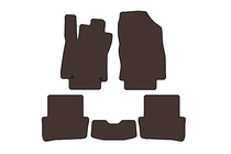 Renault Clio IV 2012-2019 Rubber floor mats Carsuit (2012-2016, HB, 5-door, brown) photo 1