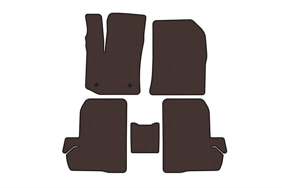 Renault Dokker 2013-2022 Rubber Floor Mats Carsuit (Brown) Image