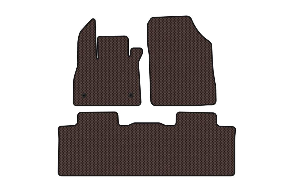 Renault Espace 2014- Rubber floor mats Carsuit (5-seater, brown) Image