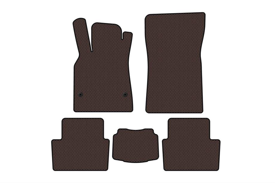 Renault Fluence 2009-2016 Rubber Floor Mats Carsuit (SD, Brown) Image