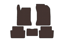 Renault Laguna 2001-2007 Rubber floor mats Carsuit (SW, brown) photo 1