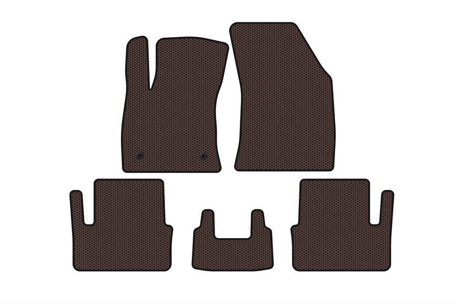 Renault Megane IV 2016-2025 Rubber floor mats Carsuit (HB, brown) Image