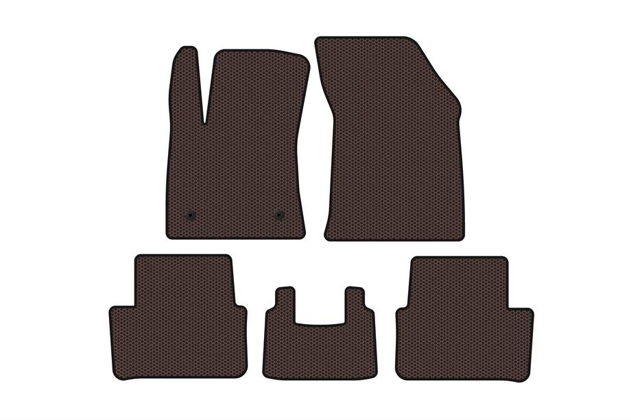 Renault Megane IV 2016-2025 Rubber floor mats Carsuit (2016-2020, SW, brown) Image