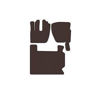 Rubber Floor Mats Carsuit (Brown) photo 1