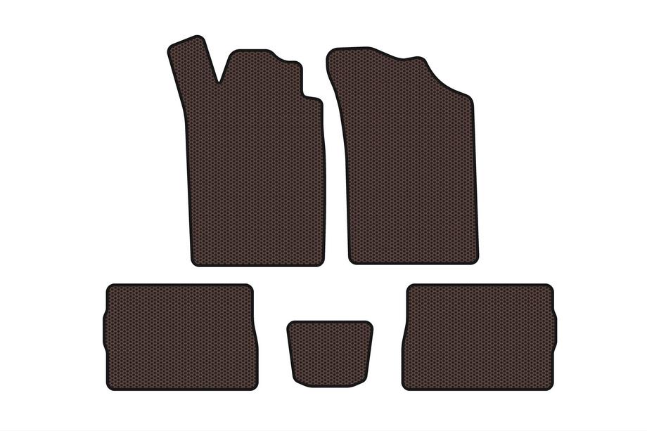 Renault Symbol 1999-2008 Rubber Floor Mats Carsuit (SD, Brown) Photo 1