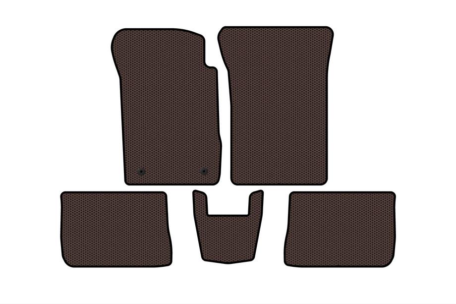 Renault Symbol 2008-2013 Rubber Floor Mats Carsuit (SD, Brown) Image