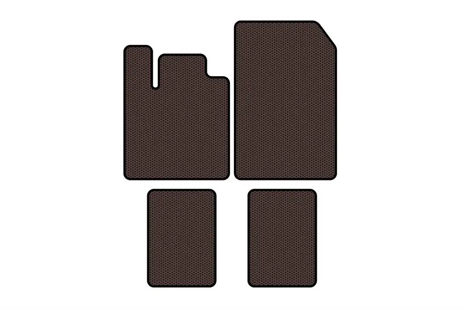 Renault Twingo 2007-2014 Rubber Floor Mats Carsuit (Brown) Image