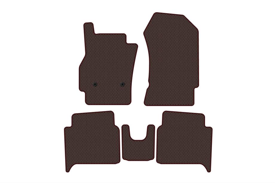 Renault Zoe 2012-2019 Rubber floor mats Carsuit (HB, brown) Image