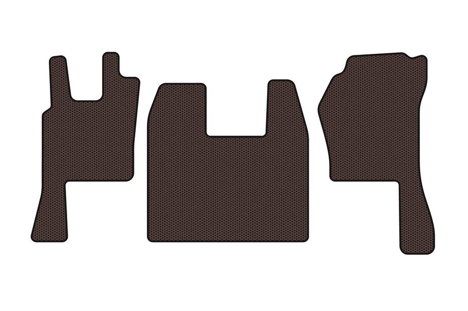 Scania P Series 2004-2017 Rubber Floor Mats Carsuit (Brown) Image