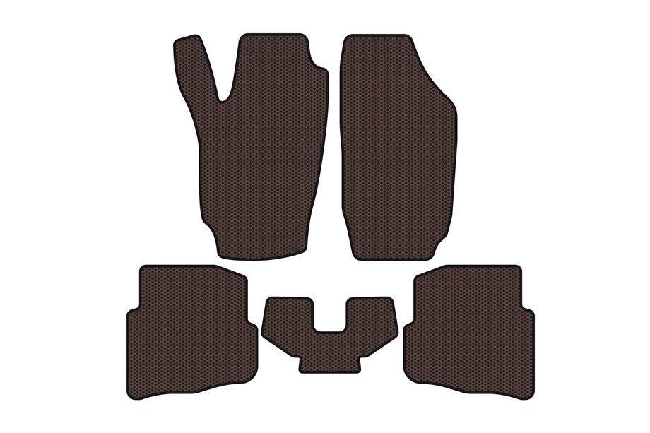 Seat Ibiza 2002-2009 Rubber Floor Mats Carsuit (Brown) Image