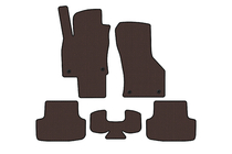 Seat Leon 2013-2020 Rubber Floor Mats Carsuit (Brown) photo 1