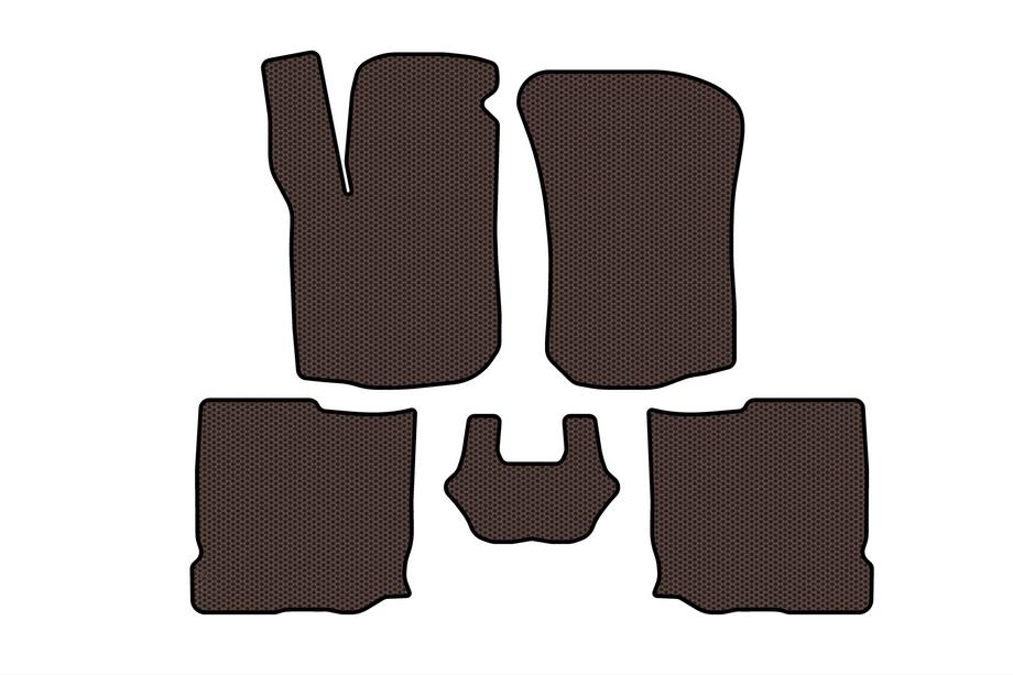 Seat Leon 1999-2005 Rubber floor mats Carsuit (HB, 5-door, brown) Image