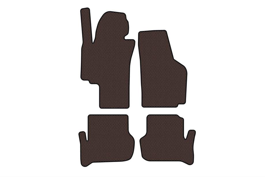 Seat Toledo 2005-2012 Rubber Floor Mats Carsuit (Brown) Image