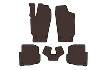 Skoda Fabia 2000-2007 Rubber Floor Mats Carsuit (SD, Brown) photo 1