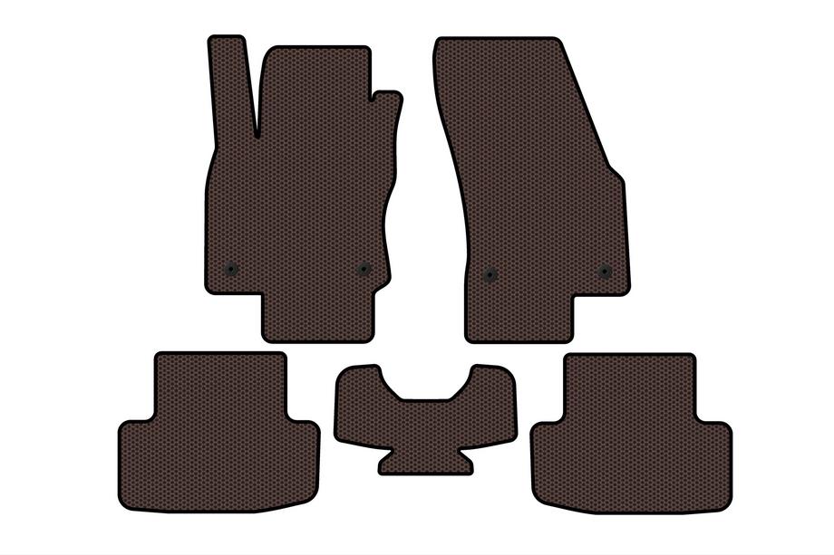 Skoda Karoq 2018- Rubber Floor Mats Carsuit (Brown) Image