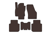 Skoda Kodiaq 2016-2023 Rubber floor mats Carsuit (5-seater/AT, brown) photo 1