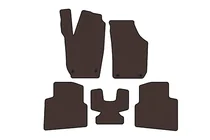 Skoda Roomster 2006-2015 Rubber Floor Mats Carsuit (Brown) photo 1