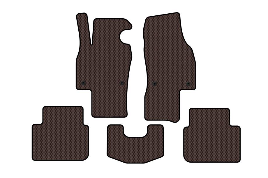 Skoda Scala 2018- Rubber floor mats Carsuit (HB, brown) Image