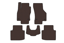 Skoda Superb 2015-2024 Rubber Floor Mats Carsuit (with Paw, Brown) photo 1