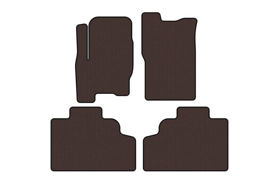 SsangYong Korando 1997-2006 Rubber Floor Mats Carsuit (Brown) Image