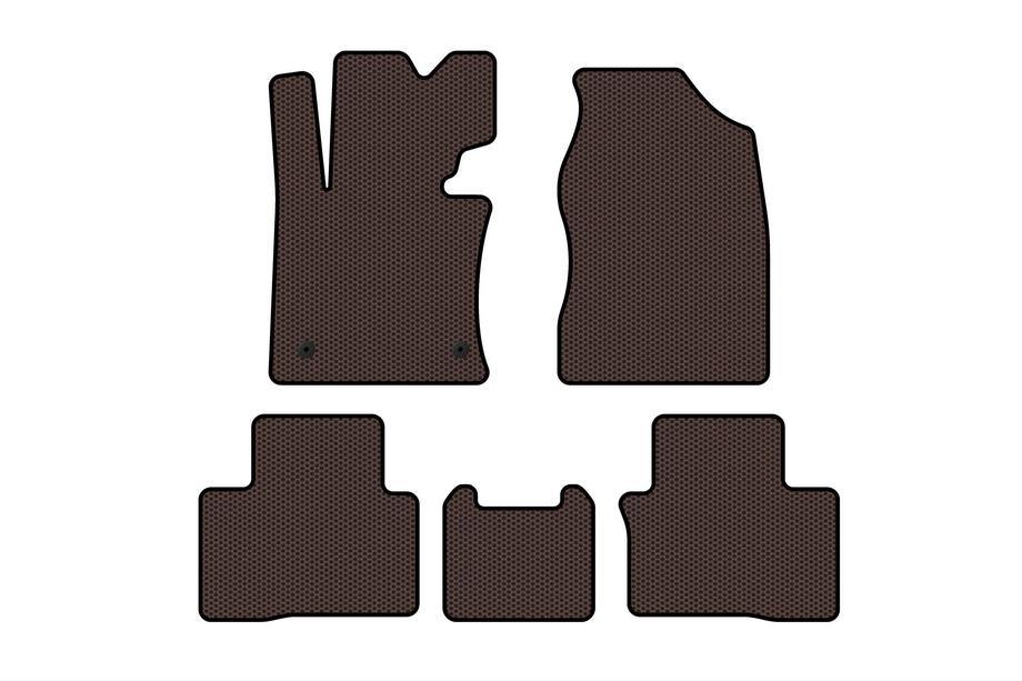 SsangYong Tivoli 2015- Rubber Floor Mats Carsuit (Brown) Image