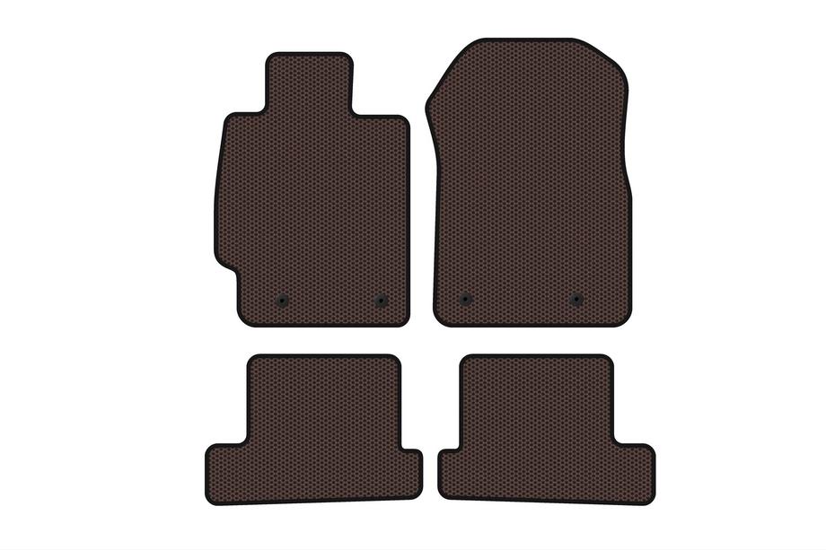 Subaru BRZ 2012-2021 Rubber floor mats Carsuit (Coupe, brown) Image