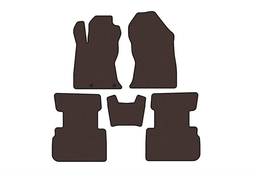 Subaru Forester 2018-2024 Rubber Floor Mats Carsuit (Brown) Photo 1