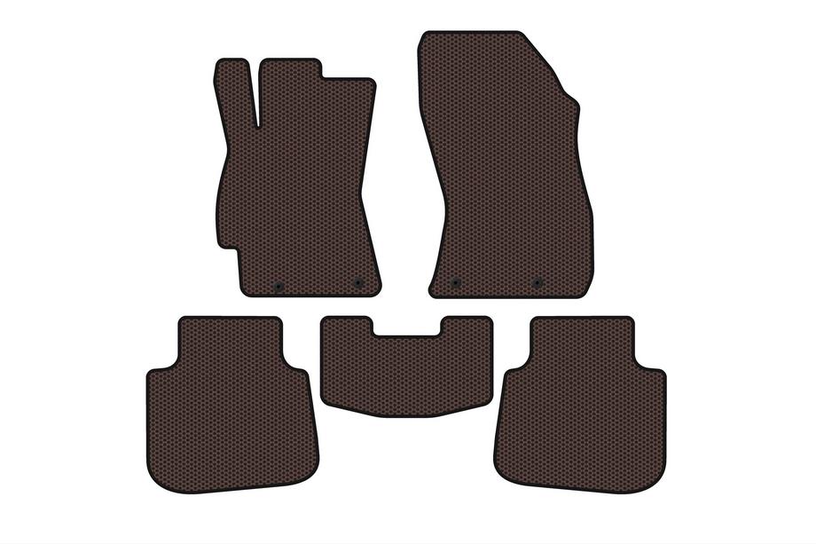 Subaru Legacy 2014-2019 Rubber floor mats Carsuit (SD, Legacy BN, brown) Image