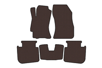 Subaru Legacy 2009-2014 Rubber floor mats Carsuit (2009-2013, SD, brown) photo 1